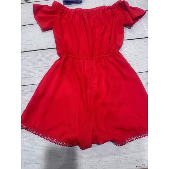 Bebop Off the Shoulder Romper - Picture 1 of 5